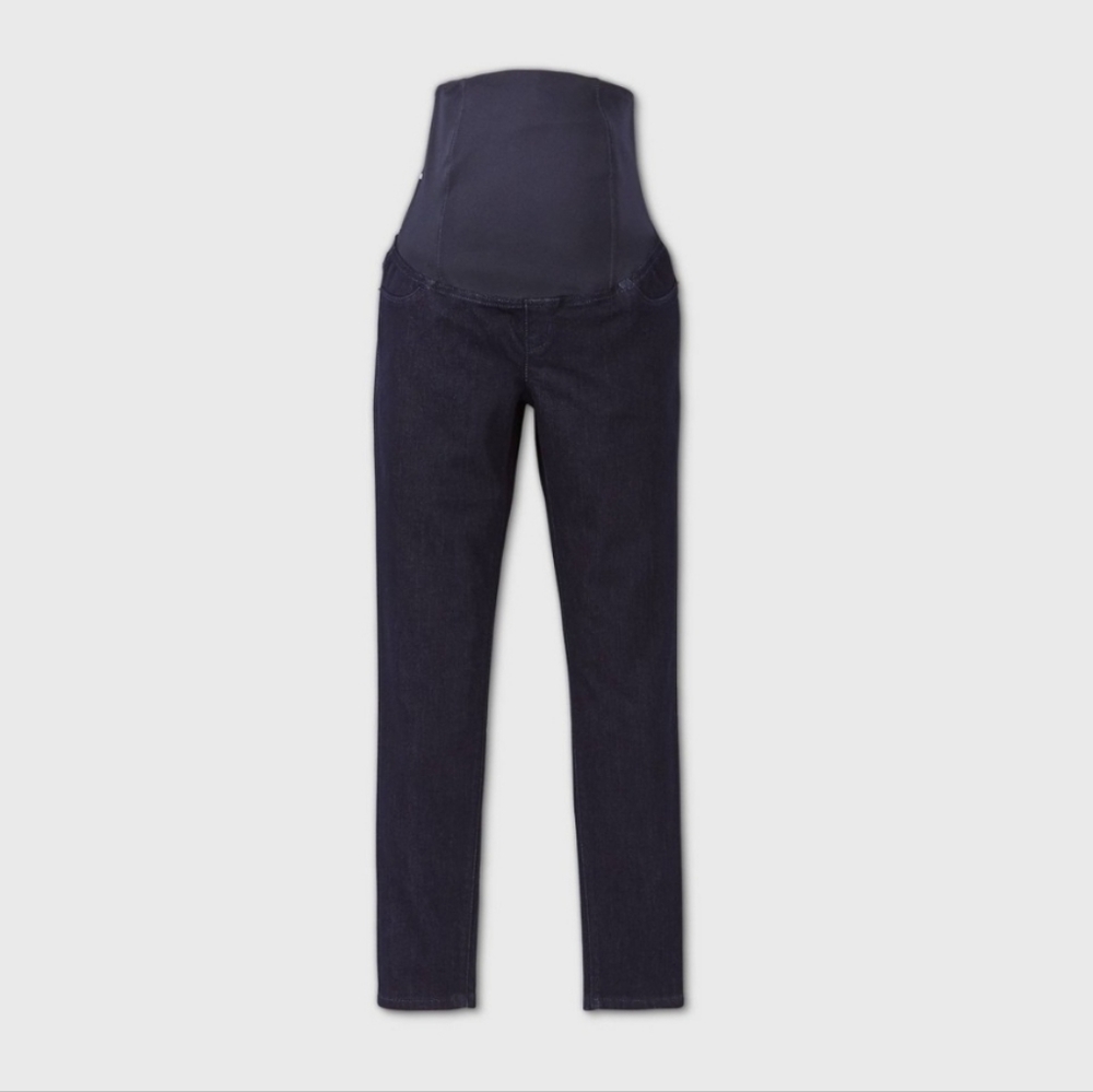 Over Belly Maternity Jeggings- Dark Wash